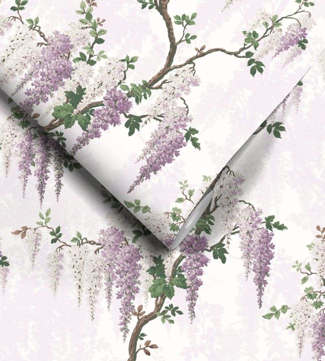WM-217R - Wisteria Wallpaper - Lilac - Woodchip & Magnolia