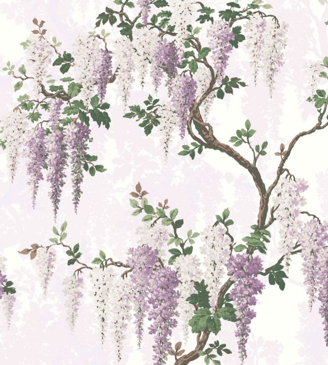 WM-217R - Wisteria Wallpaper - Lilac - Woodchip & Magnolia