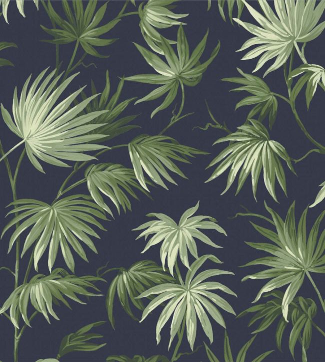 WM-225-07R - Va Va Frome Wallpaper - Noir Green - Woodchip & Magnolia