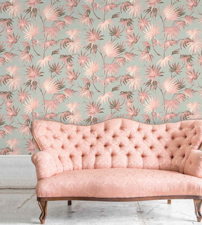 WM-226R - Va Va Frome Wallpaper - Blush Eau De Nil - Woodchip & Magnolia