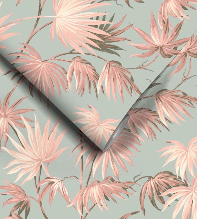 WM-226R - Va Va Frome Wallpaper - Blush Eau De Nil - Woodchip & Magnolia