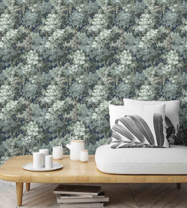 WM-314-03R - Broadhead Forest Wallpaper - Sage - Woodchip & Magnolia