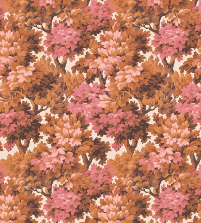 WM-314-04R - Broadhead Forest Wallpaper - Russett - Woodchip & Magnolia