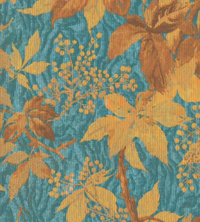 WM-316-03R - Tropic Wallpaper - Teal Spice - Woodchip & Magnolia
