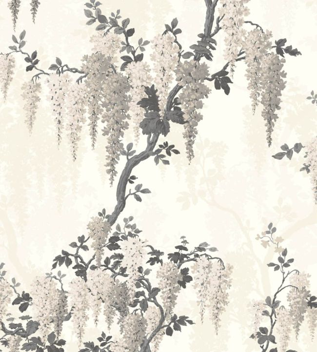 WM-333-02R - Wisteria Wallpaper - Taupe - Woodchip & Magnolia