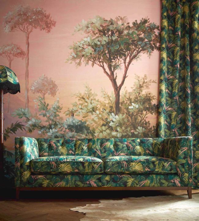 WM-347-01RM - Oasis Wallpaper - Mural - Pink - Woodchip & Magnolia