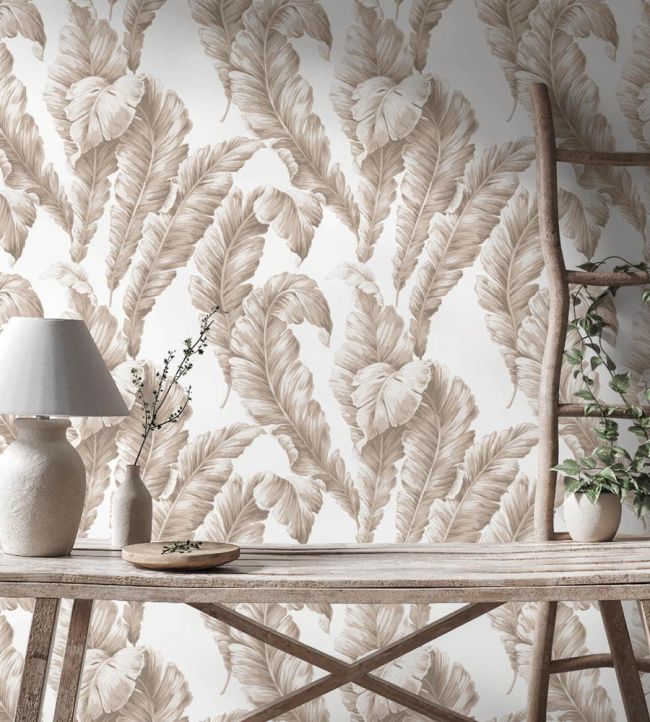 WM-365-02R - Lets Go Bananas Wallpaper - Natural - Woodchip & Magnolia