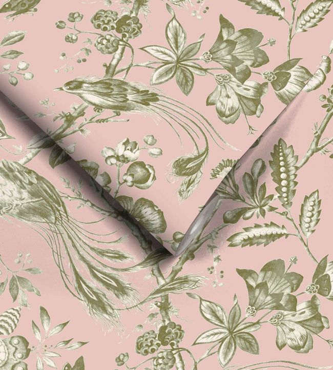WM-368-03-3P - Plumage Wallpaper - Mural - Plaster Pink Cream - Woodchip & Magnolia