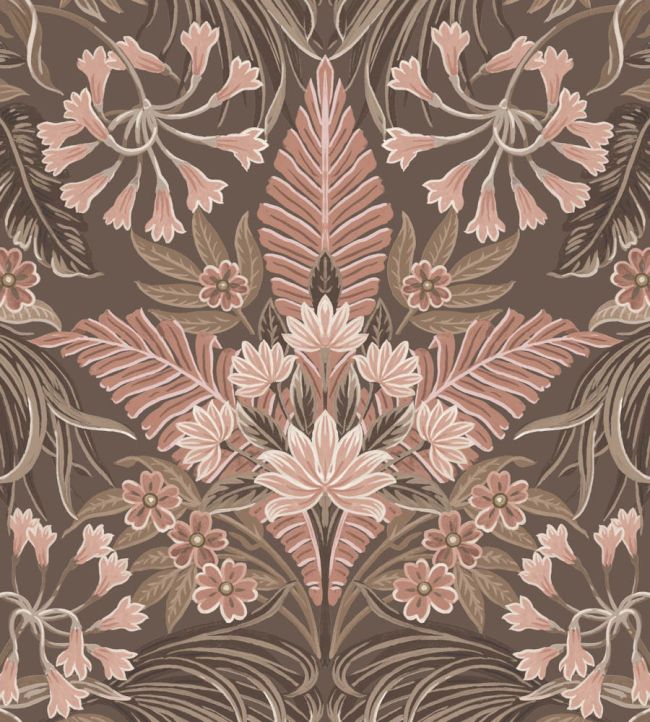 WM-380-04R - Mirk Wallpaper - Peat Brown - Woodchip & Magnolia