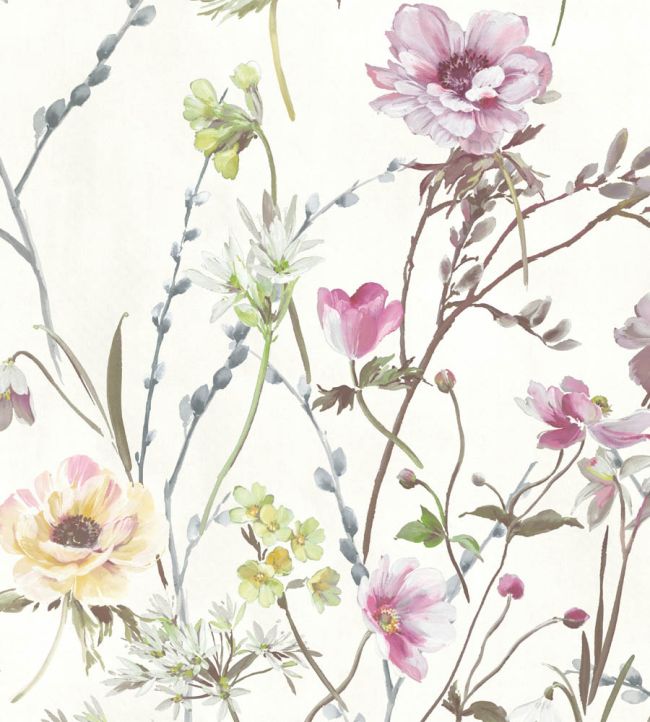 WM-383-07R - Maytime Wallpaper - Cream - Woodchip & Magnolia