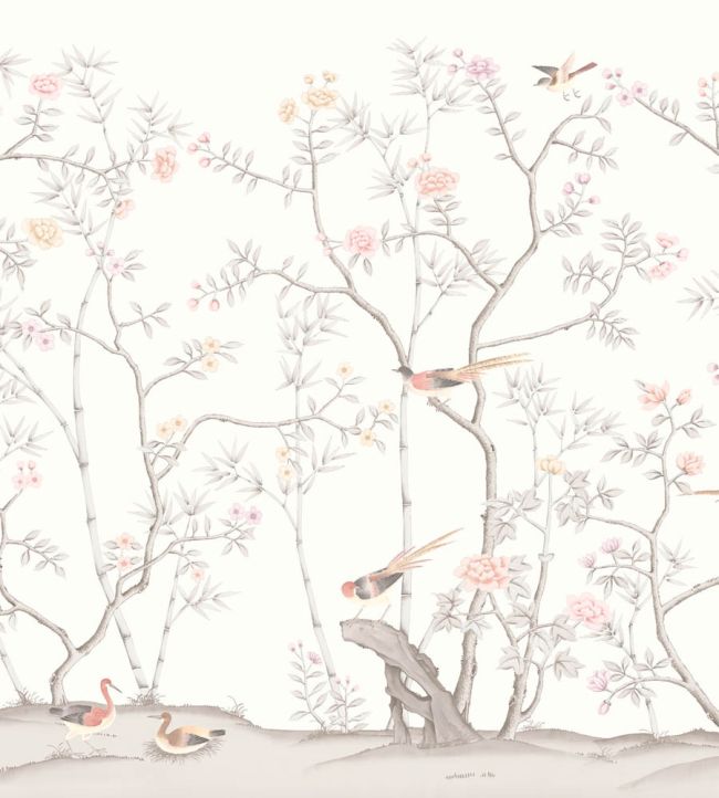 WM-398-03RM - The Garden of Dreams Wallpaper - Mural - Magnolia - Woodchip & Magnolia