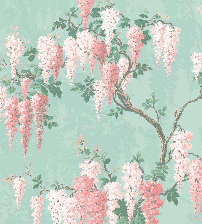 WM-402-02R - Wisteria Wallpaper -Mint - Woodchip & Magnolia