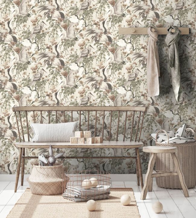 WM-411-06R - Maurice Wallpaper - Sage - Woodchip & Magnolia