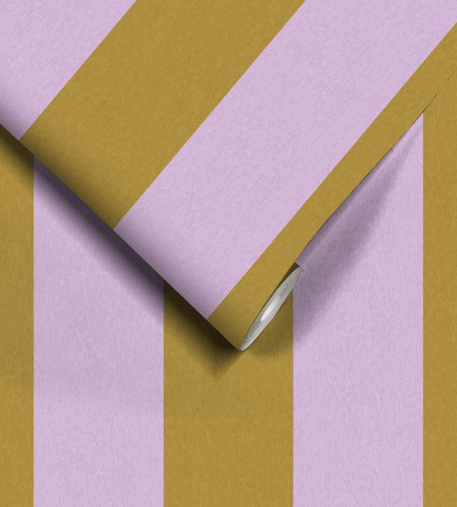 WM-413-07R - Awning Stripe Wallpaper - Pistachio - Woodchip & Magnolia