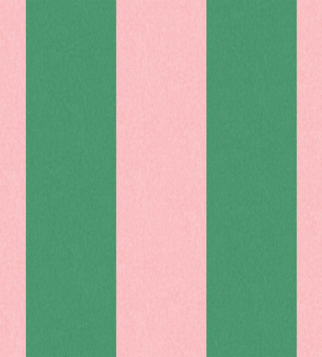 WM-413-10R - Awning Stripe Wallpaper - Watermelon - Woodchip & Magnolia