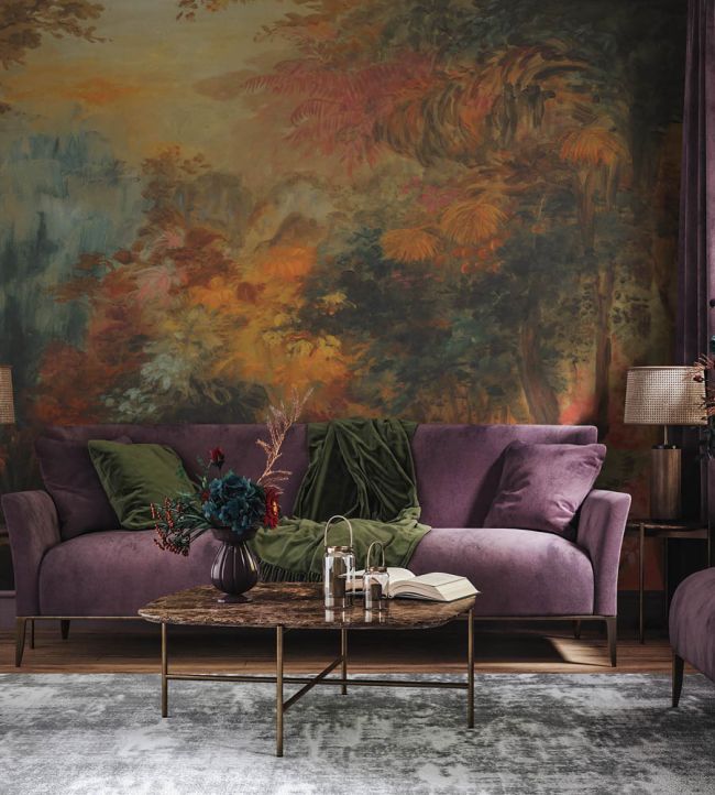 WM-418-01RM - Almanac Wallpaper - Mural - Autumn - Woodchip & Magnolia