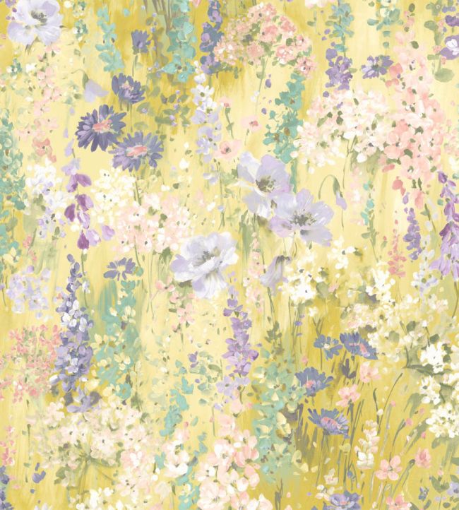 WM-436-02R - Wilderness Wallpaper - Lemon Burst - Woodchip & Magnolia