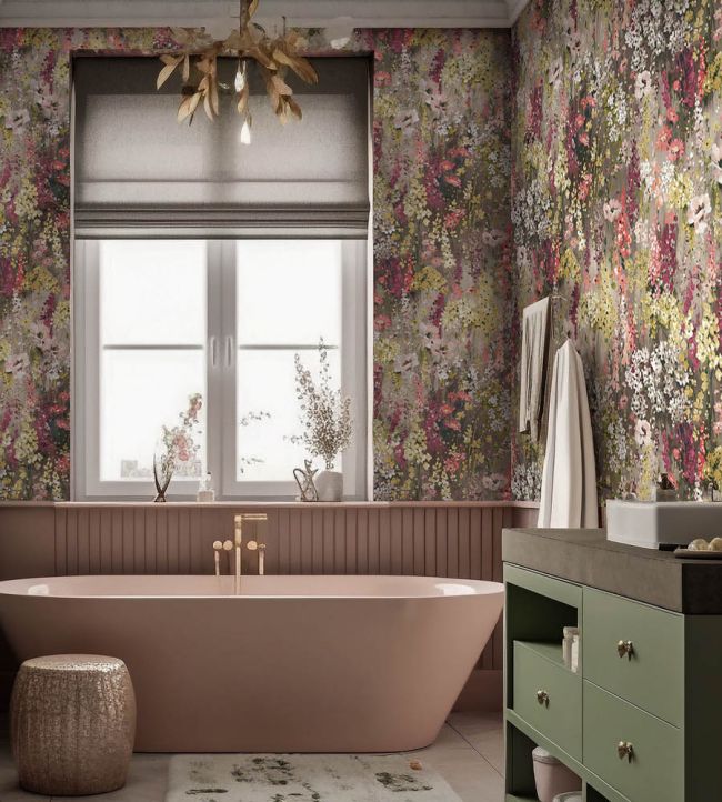 WM-436-05R - Wilderness Wallpaper - Brown Sugar - Woodchip & Magnolia