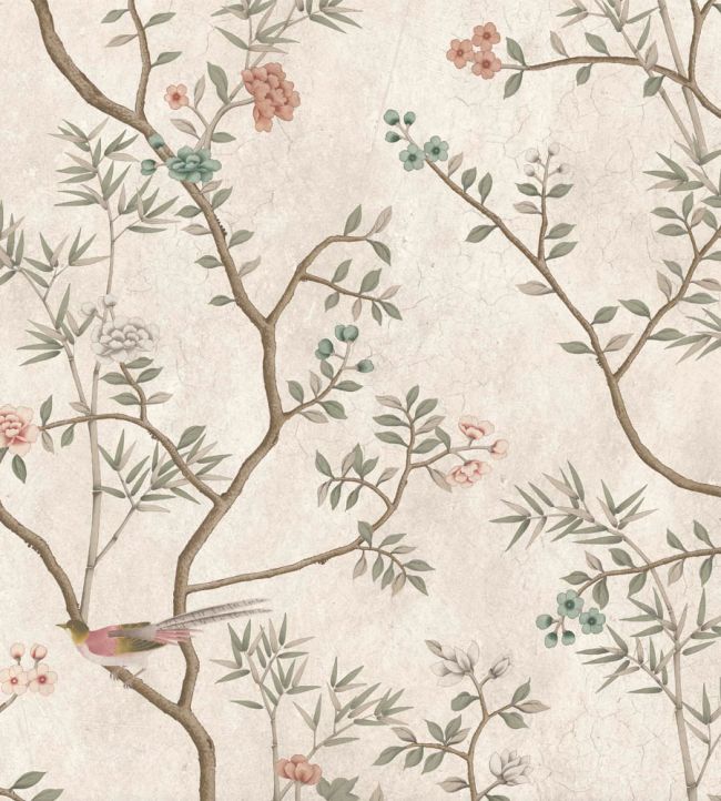 WM-454-04R - Chinoiserie Onism Wallpaper - Mural - Pearl - Woodchip & Magnolia