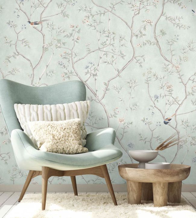 WM-454-10R - Chinoiserie Onism Wallpaper - Mural - Ocean - Woodchip & Magnolia