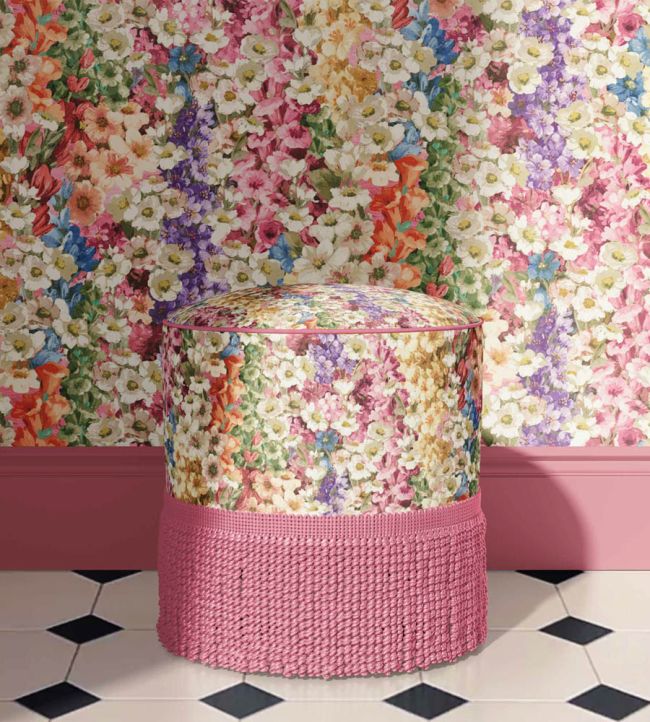 WM-464-03 - Alcea Wallpaper - Summer - Woodchip & Magnolia