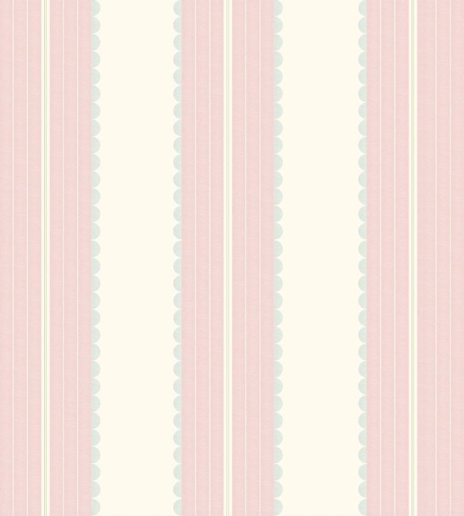 WM-478-01R - Pin Up Stripe Wallpaper - Pastel Pink - Woodchip & Magnolia