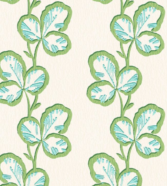 WM-480-01R - Paddy Wallpaper - Olive Aqua - Woodchip & Magnolia