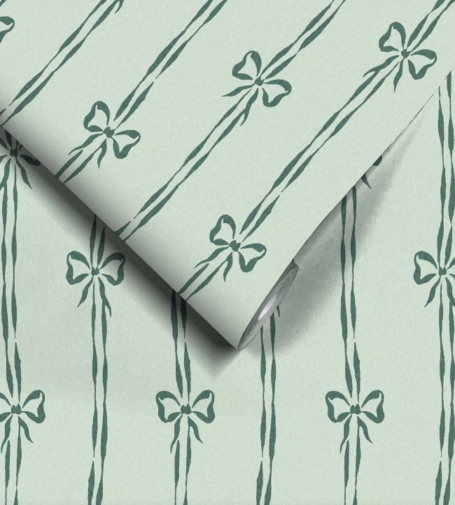 WM-481-07R - Bow Peep Wallpaper - Pistachio - Woodchip & Magnolia