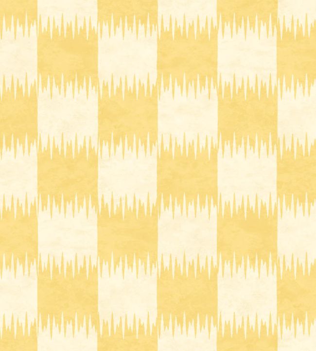 WM-487-02 - Checkmate Wallpaper - Daffodil Yellow - Woodchip & Magnolia