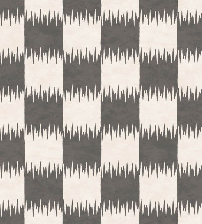 WM-487-05 - Checkmate Wallpaper - Ink - Woodchip & Magnolia
