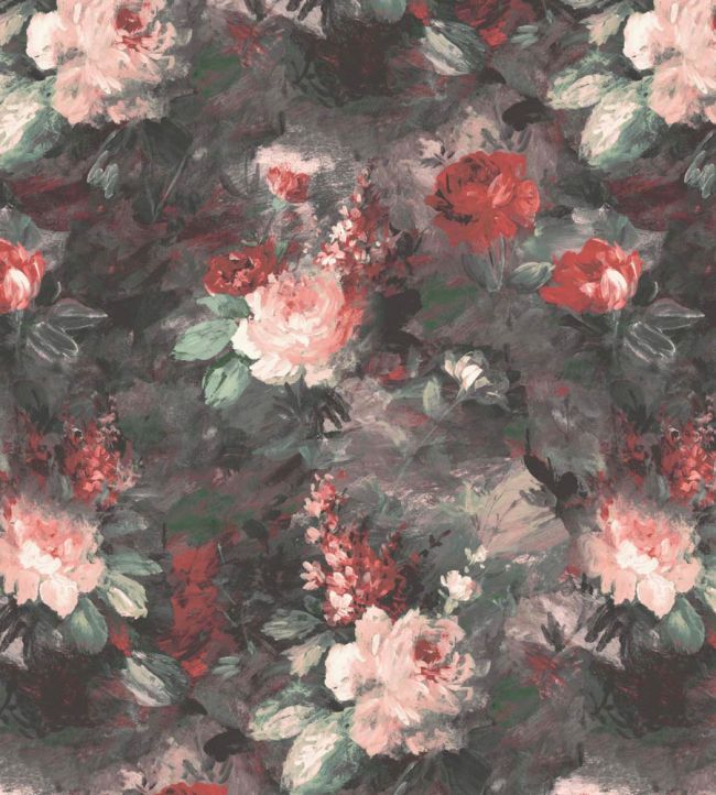 WMF-015-04VD - Ava Marika Fabric - Blush Rouge - Woodchip & Magnolia