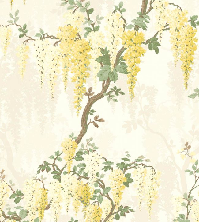 WMF-333-04VD - Wisteria Fabric - Lemon - Woodchip & Magnolia