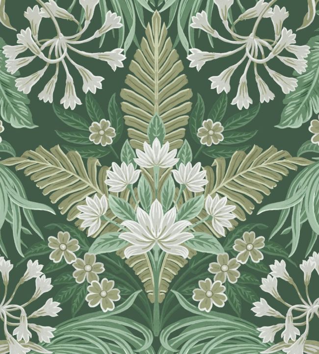 WMF-380-03VD - Mirk Fabric - Moss - Woodchip & Magnolia