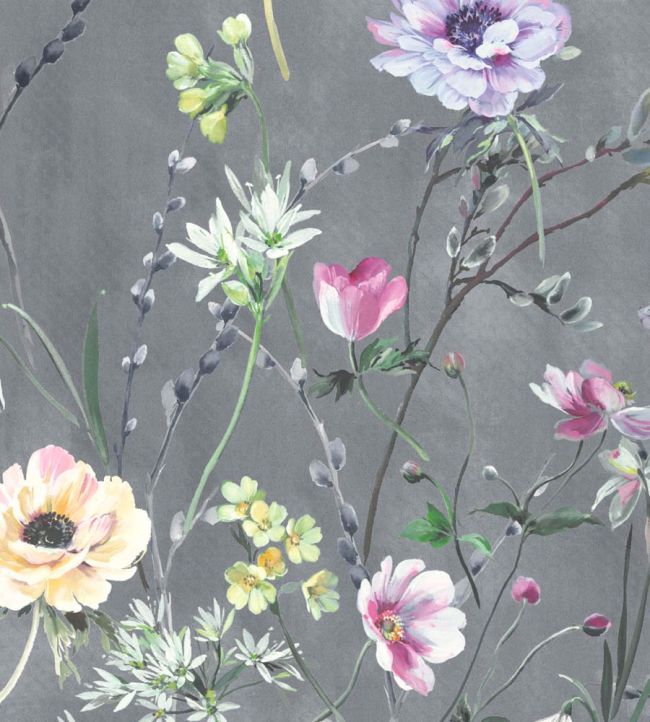 WMF-383-04VD - Maytime Fabric - Dusky Grey - Woodchip & Magnolia