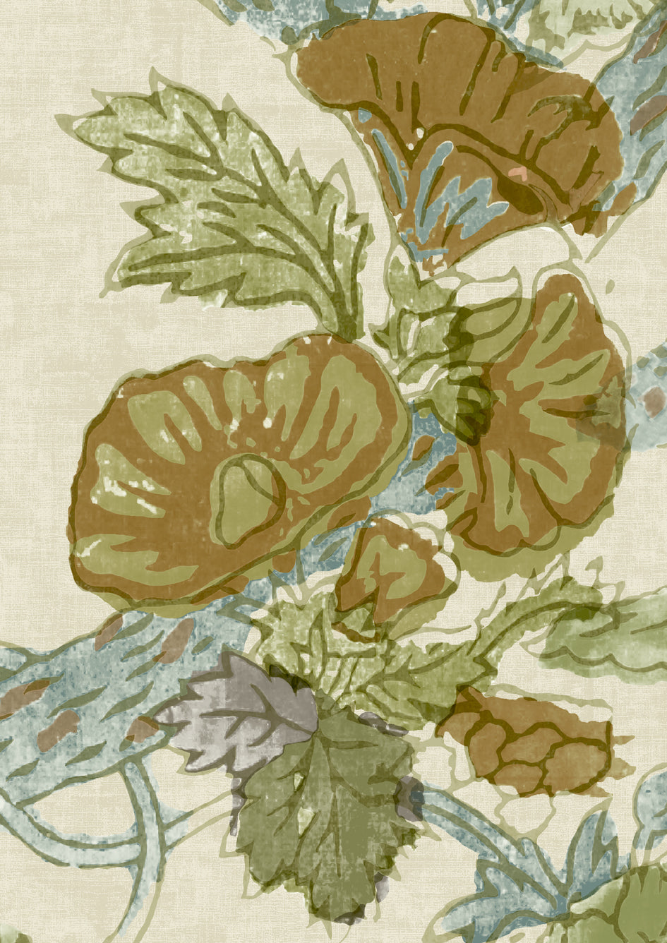 Wild Thing Wallpaper - Ginger Kiwi - Lewis & Wood