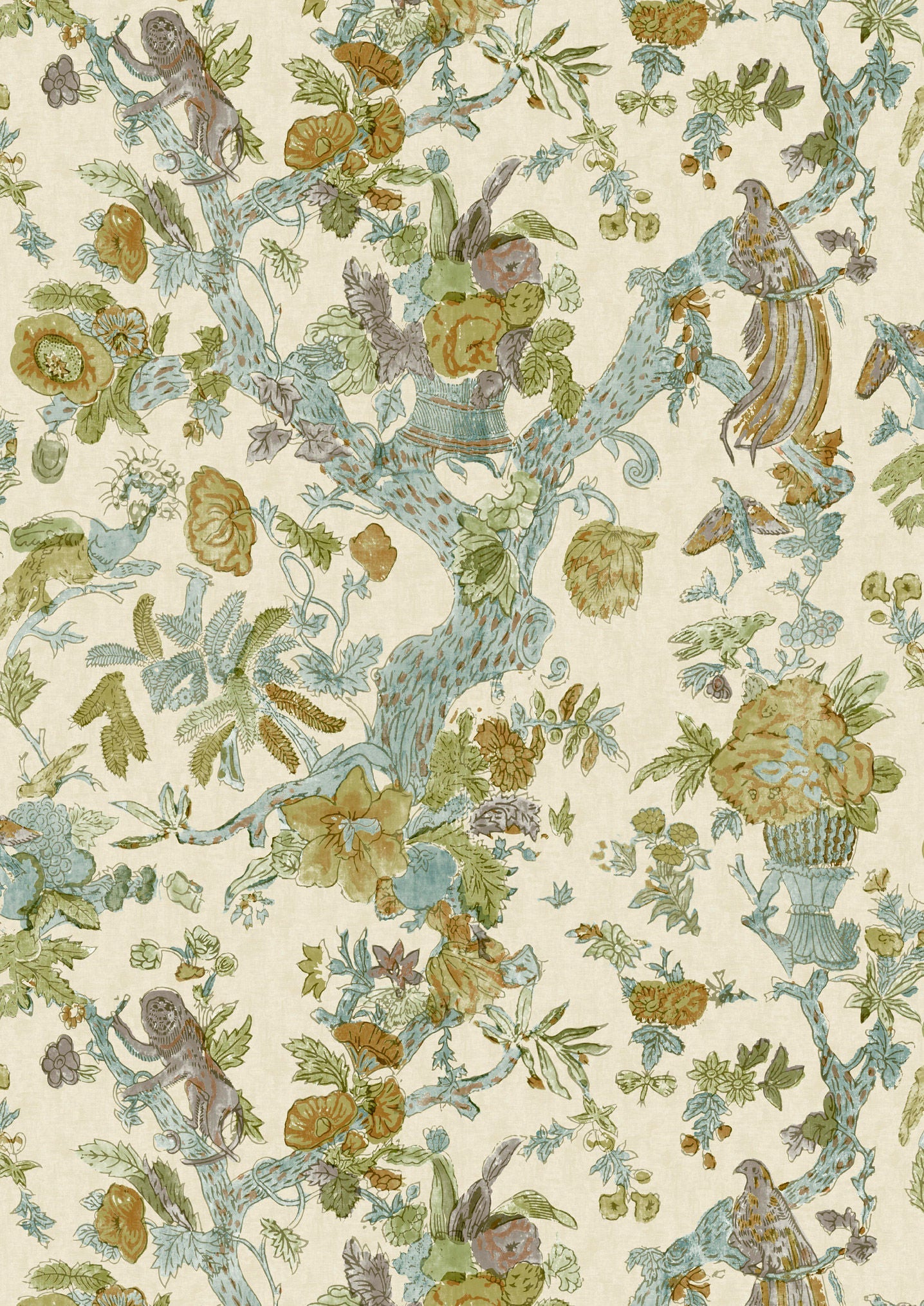 Wild Thing Wallpaper - Ginger Kiwi - Lewis & Wood