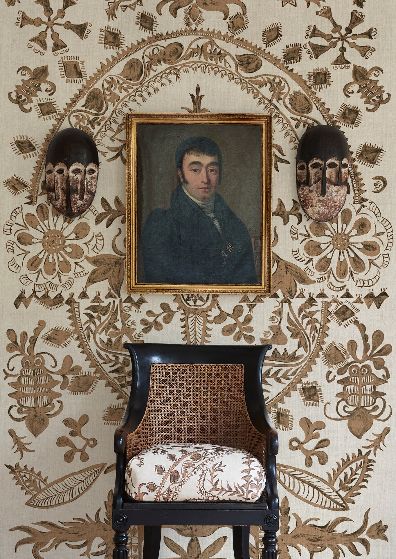 Womad Lg 100 Wallpaper - Henna - Lewis & Wood