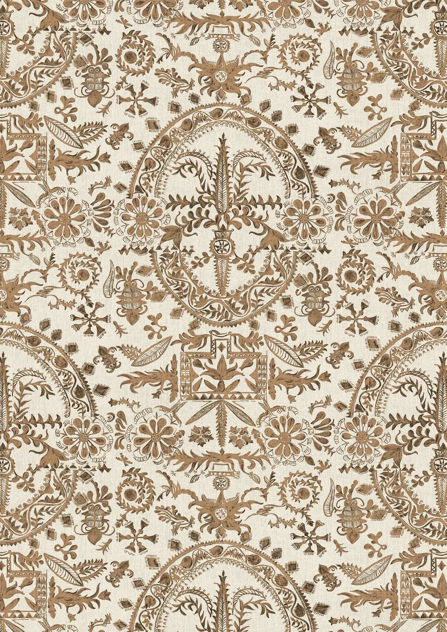 Womad Lg 50 Wallpaper - Henna - Lewis & Wood