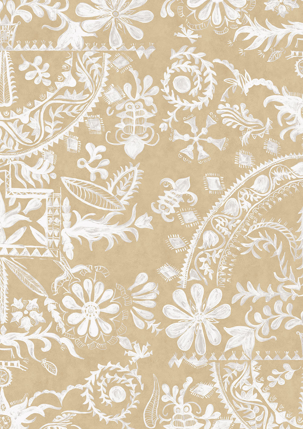 Womad Wallpaper - Sand - Lewis & Wood