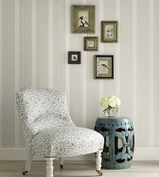 Abbotsford Wallpaper - Gray - Nina Campbell - NCW4123 - 07 - Premier Wallcovering
