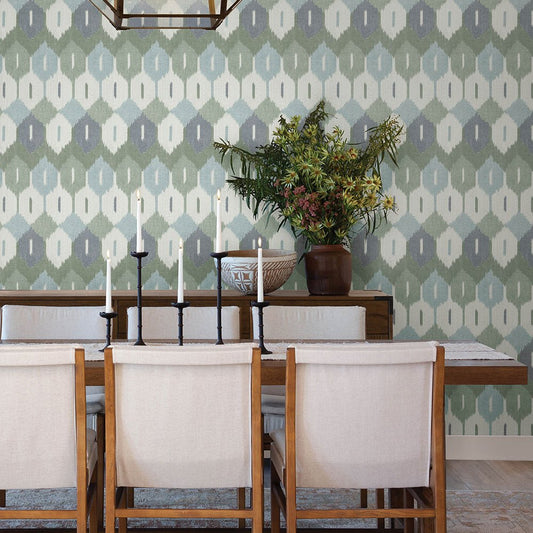 Abilene Wallpaper - Green/Blue - A Street Prints - FD27406 - Premier Wallcovering