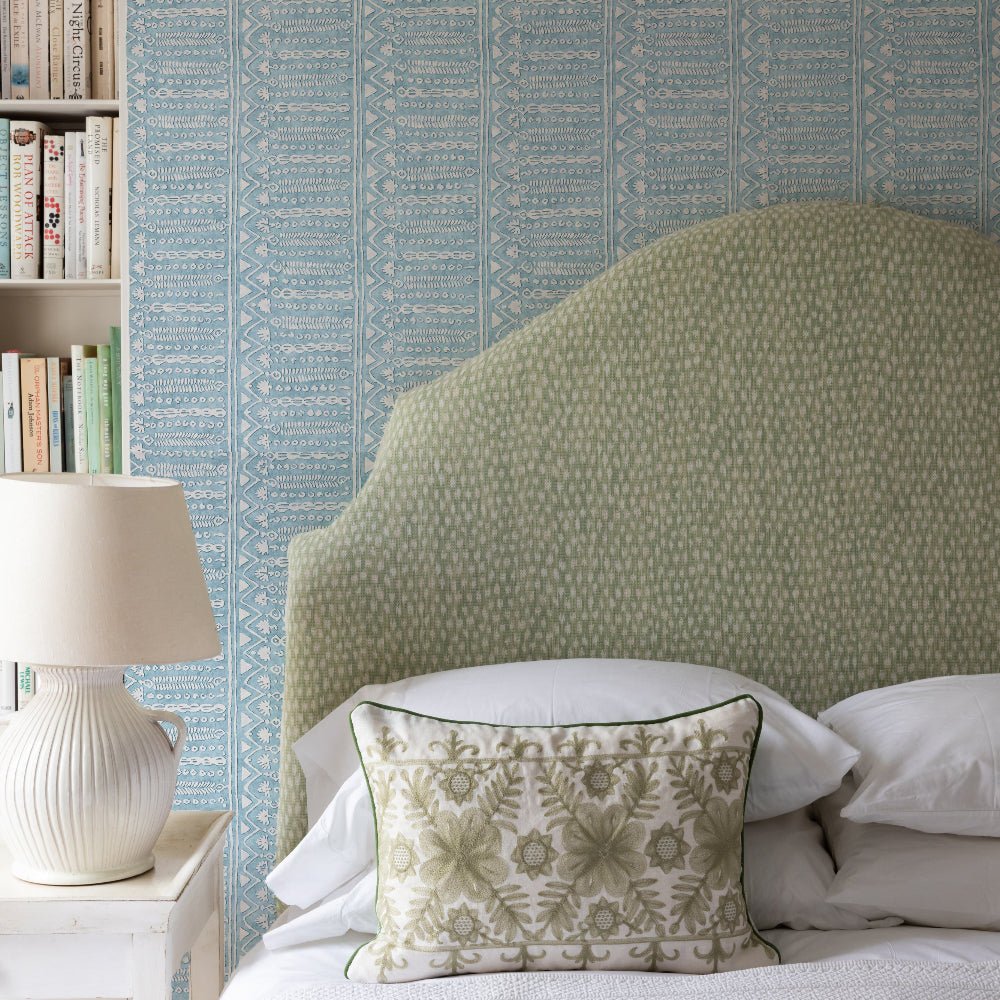 Abingdon Wallpaper - Aquamarine - Blithfield - 694-02 - Premier Wallcovering