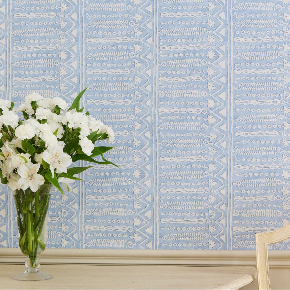 Abingdon Wallpaper - Blue - Blithfield - 694-03 - Premier Wallcovering