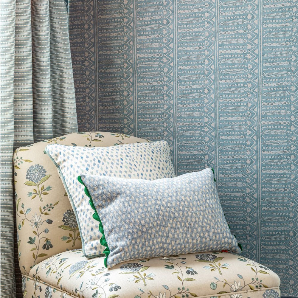 Abingdon Wallpaper - Aquamarine - Blithfield - 694-02 - Premier Wallcovering