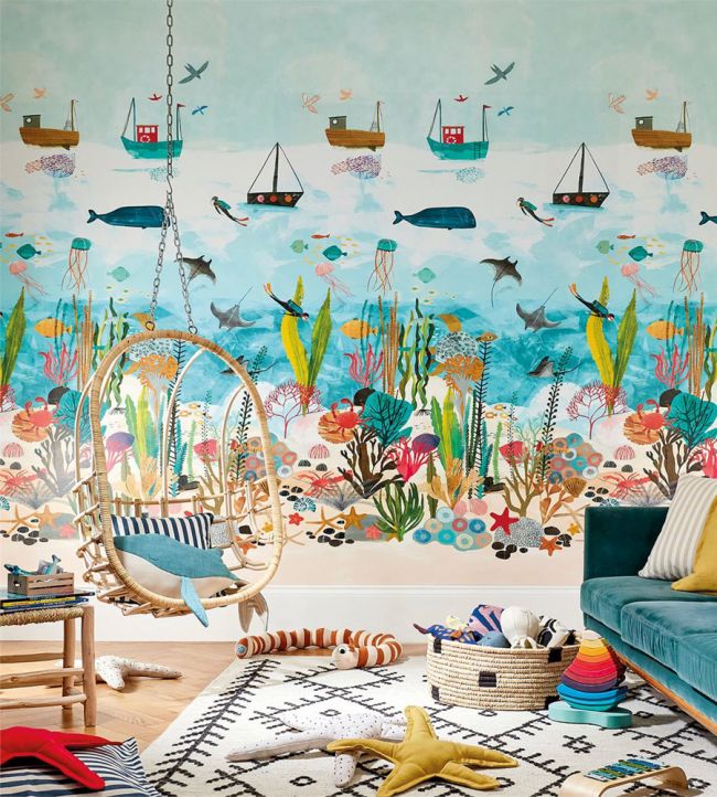 Above and Below Wallpaper - Marine Life - HLTF112648 - Harlequin - Premier Wallcovering