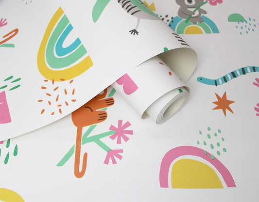 Abstract Animals Wallpaper - Multi - Holden Décor - 13350 - Premier Wallcovering