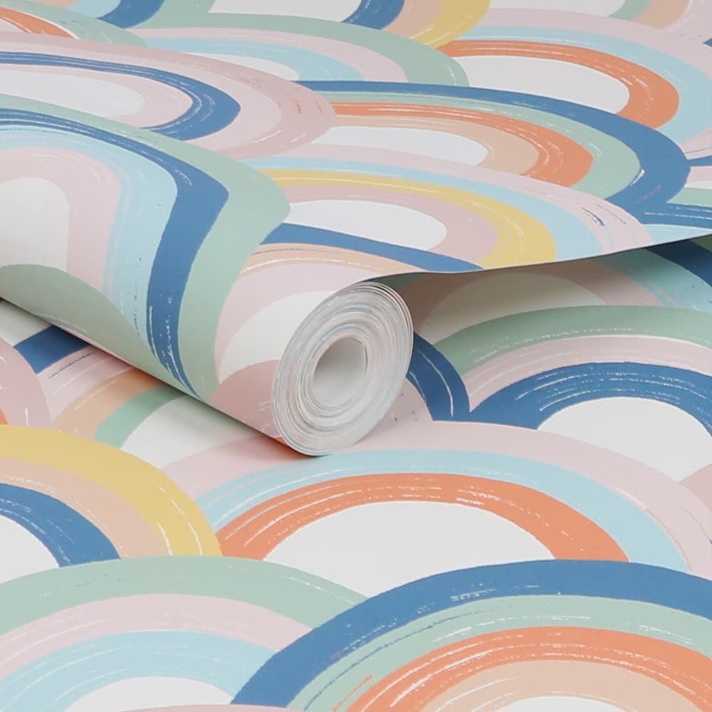 Abstract Rainbow Wallpaper - Pastel - Next - 122392 - Premier Wallcovering