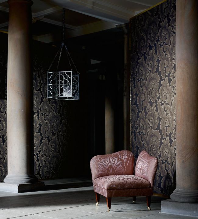 Acantha Wallpaper - Ink - ZPHA312620 - Zoffany - Premier Wallcovering