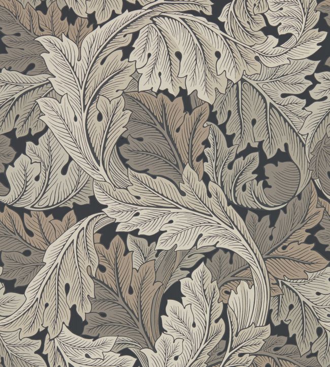 Acanthus Wallpaper - Charcoal/Grey - 216442 - Morris & Co - Premier Wallcovering