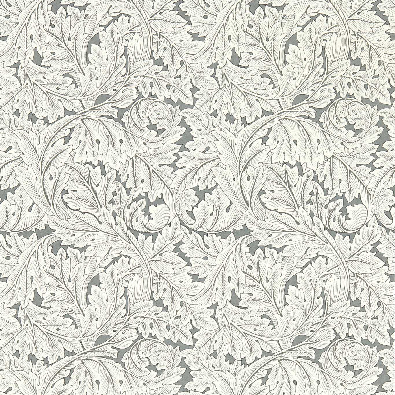 Acanthus Wallpaper - Slate - Clarke & Clarke - W0175/02 - Premier Wallcovering